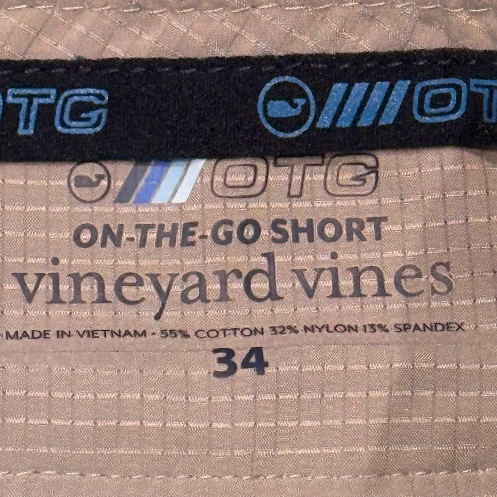 Vineyard Vines On-The-Go Shorts Mens 34 Mint Green Performance Stretch